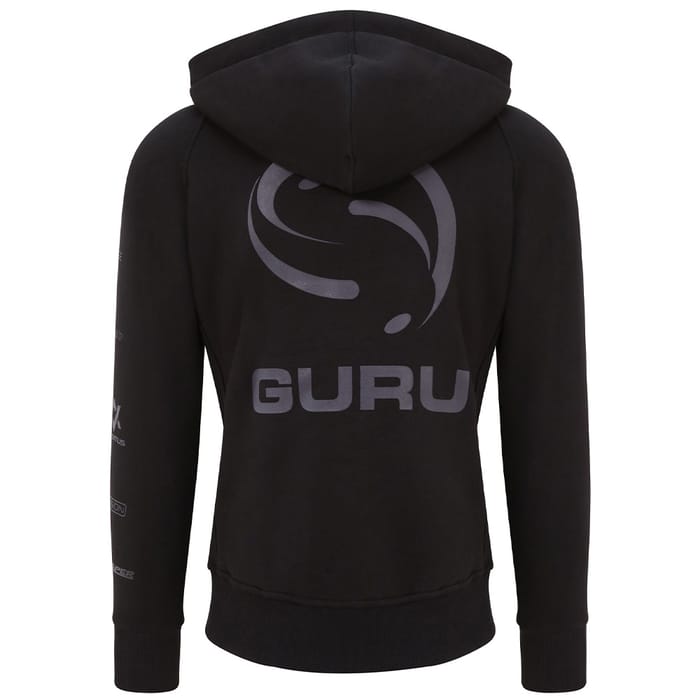 Guru Semi Logo Black Hoodie Back