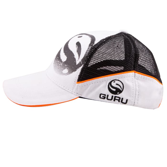 Guru White Trucker Fishing Cap Side