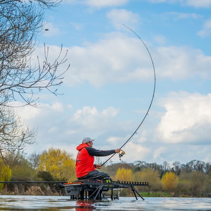 Guru X-Change Bait Up Fishing Rod In Use 1