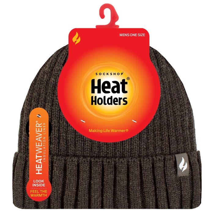 Heat Holders Forest Green Lawson Rib Turnover Hat - One Size 1