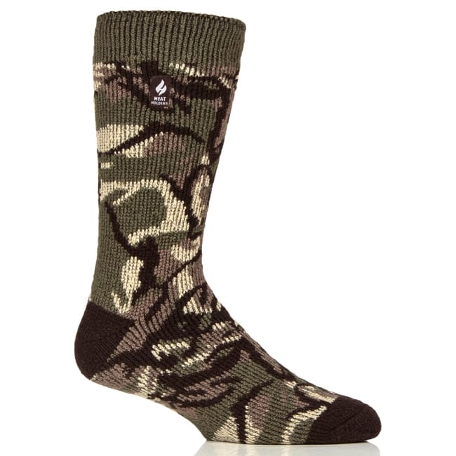 Heat Holders Original Jacquard Crew Socks- Military Camo