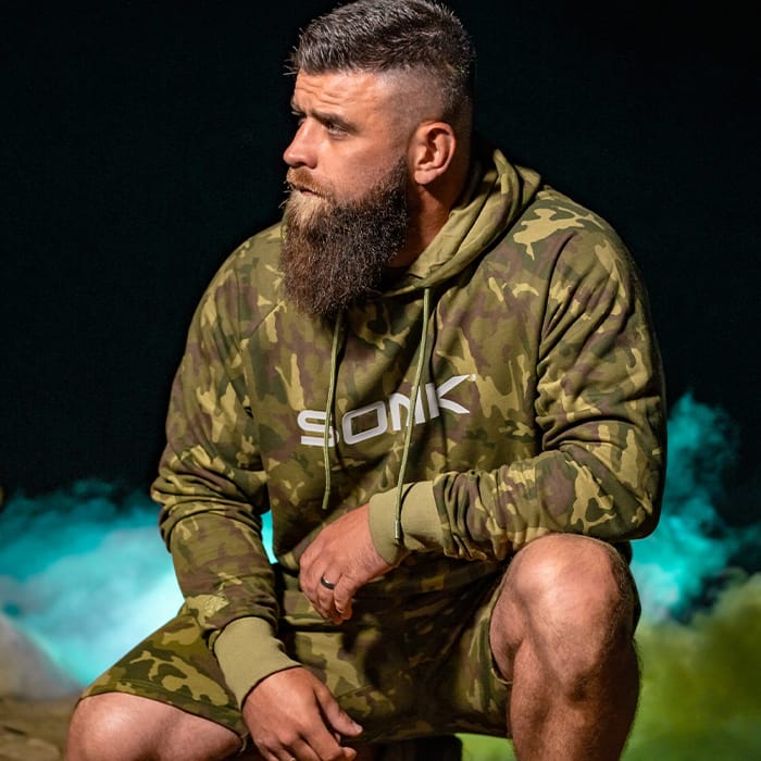 Sonik Camo Fishing Hoodie In Use 3