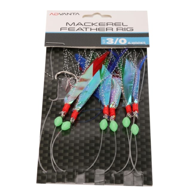 Macrel Feathering Rig Advanta Mackerel Feather Rig – 6 Hooks / Size 3/0