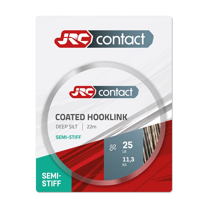 JRC Contact Coated Fishing Hooklink Semi Stiff Deep Silt 25lb
