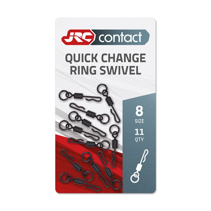 JRC Contact Quick Change Ring Fishing Swivel Size 8
