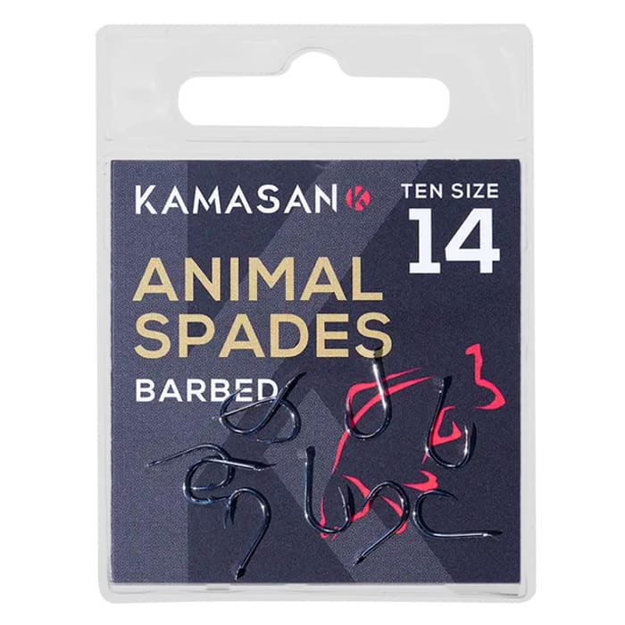Kamasan Animal Spade Fishing Hooks - Barbed