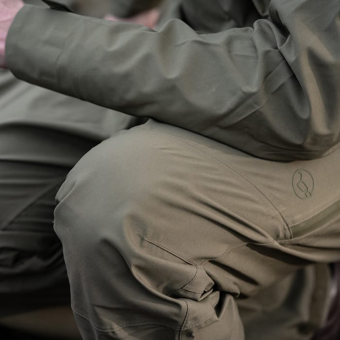 Korda Kore Drykore Fishing Over Trousers Olive In Use 3