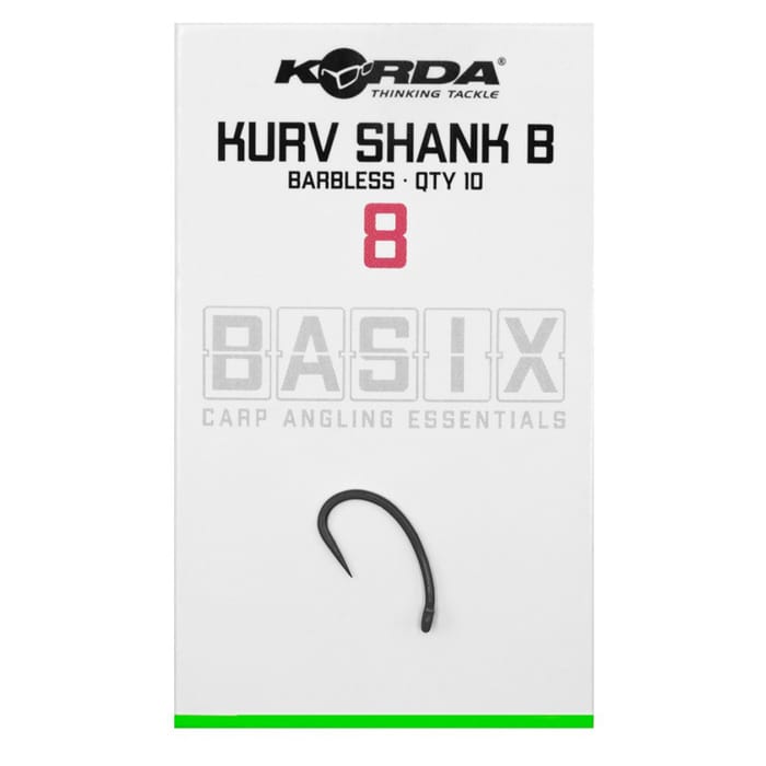 Korda Basix Kurv Hooks - Barbless 4