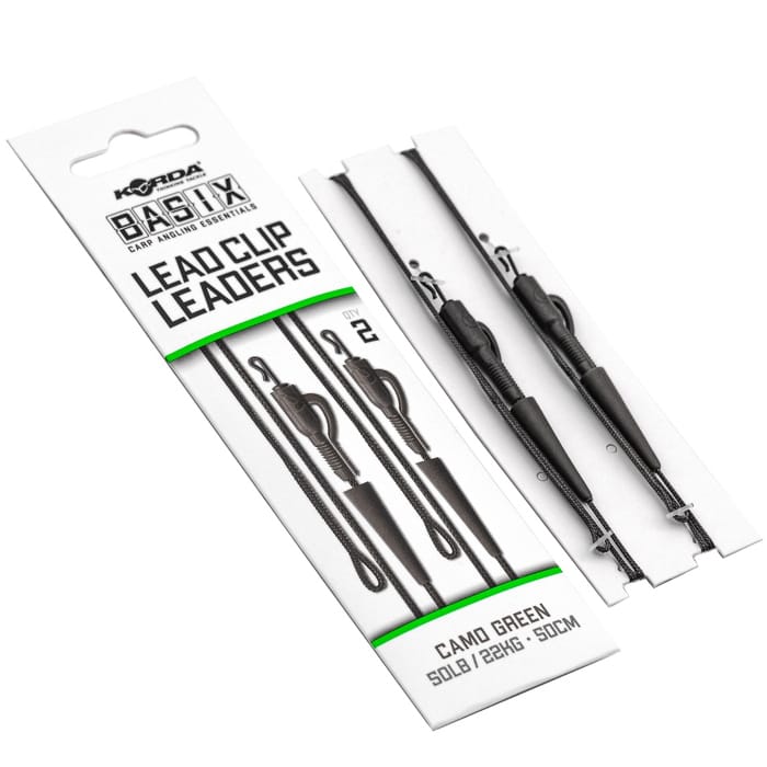 Korda Basix Lead Clip Leaders Packaging