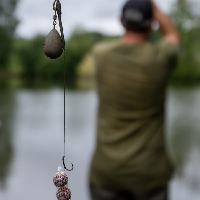 Korda Basix Ready Tied Hair Rigs Wide Gape In Use 5