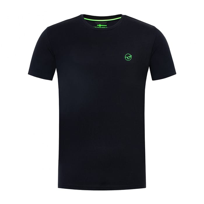 Korda Blossom Black Fishing T-Shirt Front
