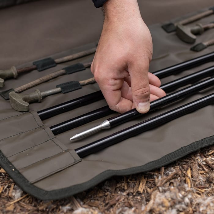 Korda Compac Dark Kamo Brolly Wrap In Use 2