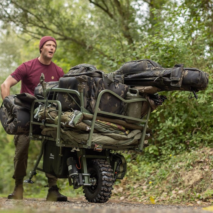 Korda Compac Dark Kamo 3 Rod Holdall 12ft In Use 3