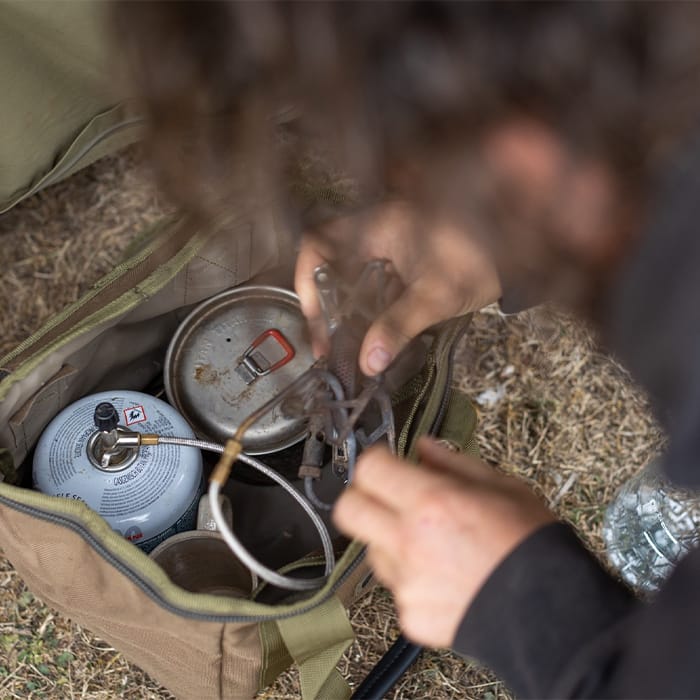 Korda Compac Utility Fishing Bag In Use 1