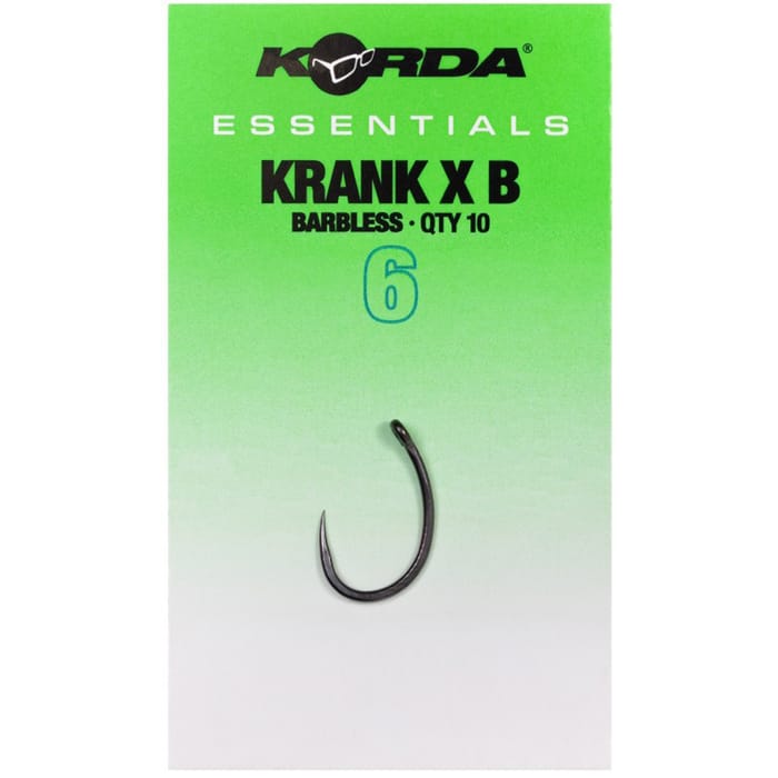 Korda Essentials Krank X Hooks - Barbless