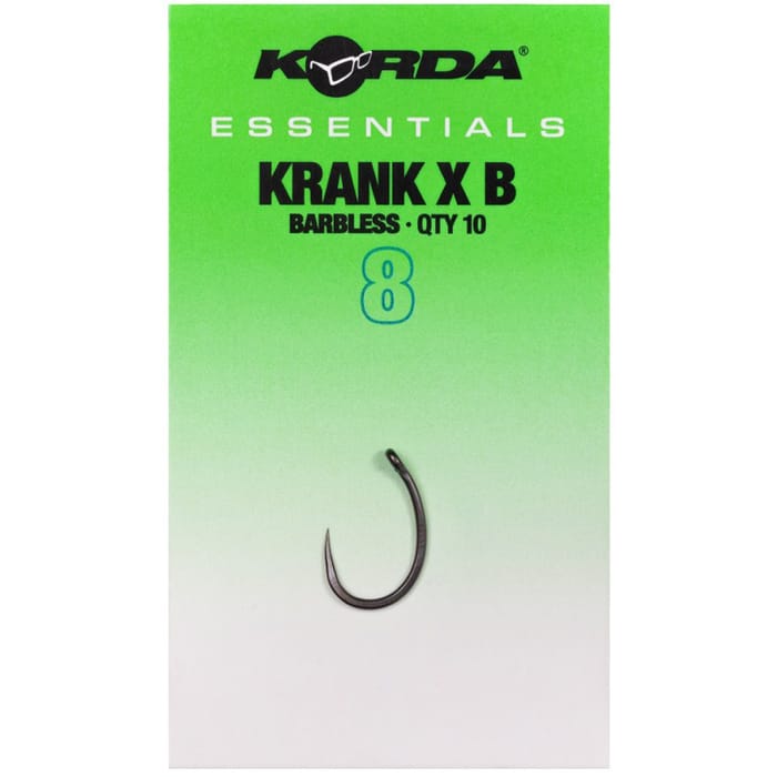 Korda Essentials Krank X Hooks - Barbless