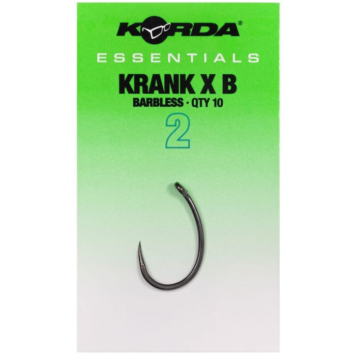 Korda Essentials Krank X Hooks - Barbless