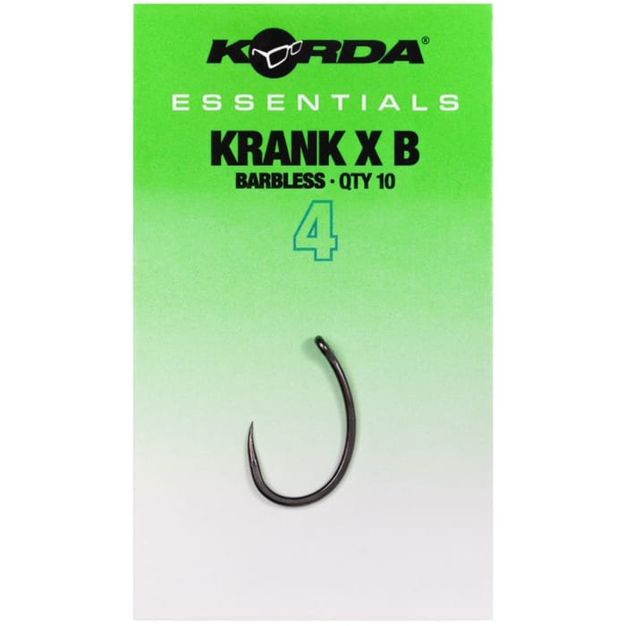 Korda Essentials Krank X Hooks - Barbless