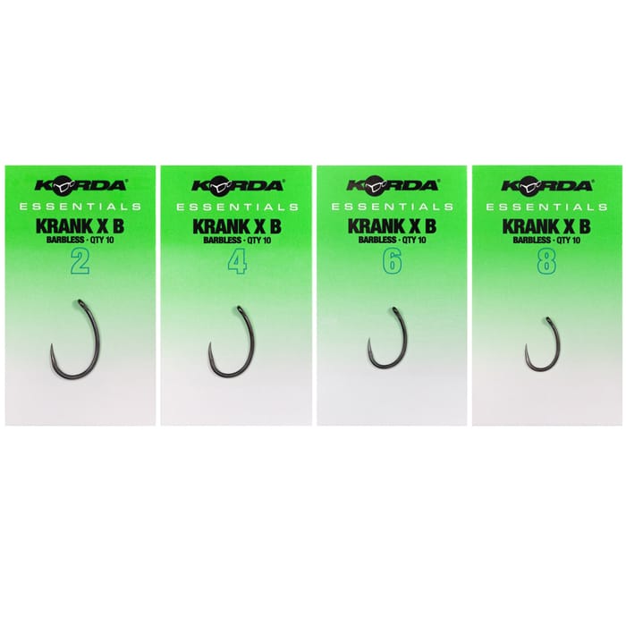 Korda Essentials Krank X Hooks - Barbless