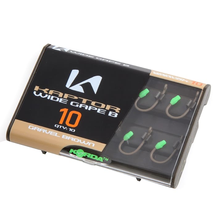 Korda Kaptor Wide Gape Gravel Barbed Hooks