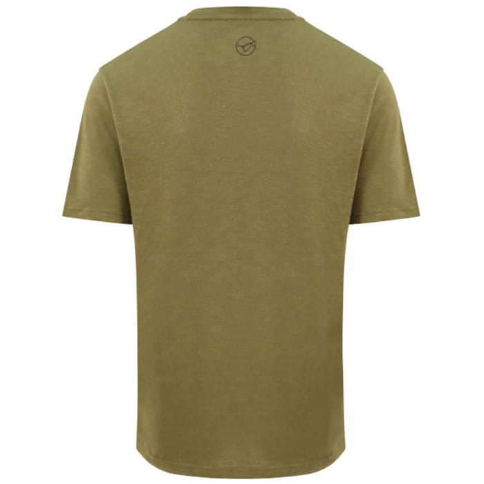 Korda LE Distressed Logo Olive Fishing T-Shirt Back