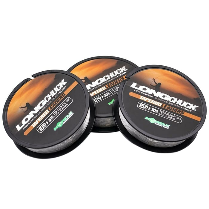 Korda Long Chuck Clear Tapered Leaders Range