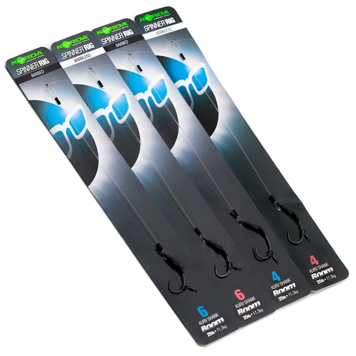 Korda Ready Tied Spinner Rig Kurv Shank Range