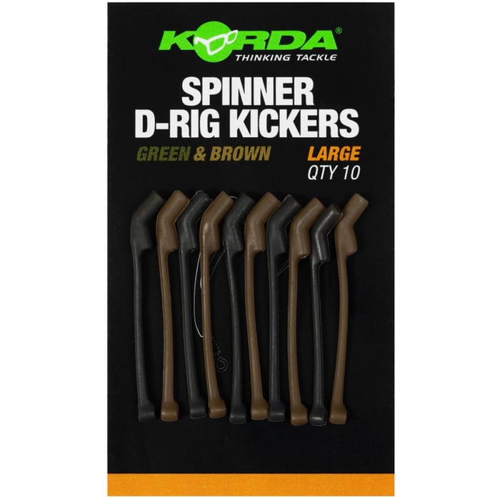 Korda Spinner D-Rig Kickers - Green & Brown