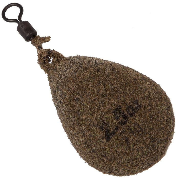 Korda Textured Flat Swivel Pear Fishing Lead