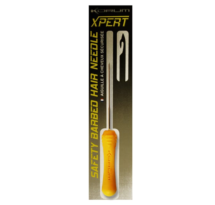 korum safety barbed hair needle