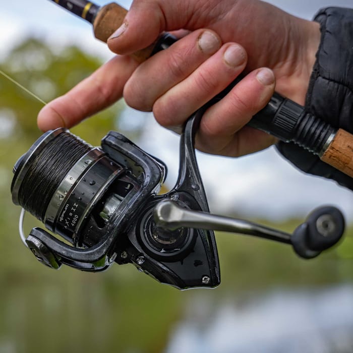 Korum Axis II Front Drag Reel In Use 1