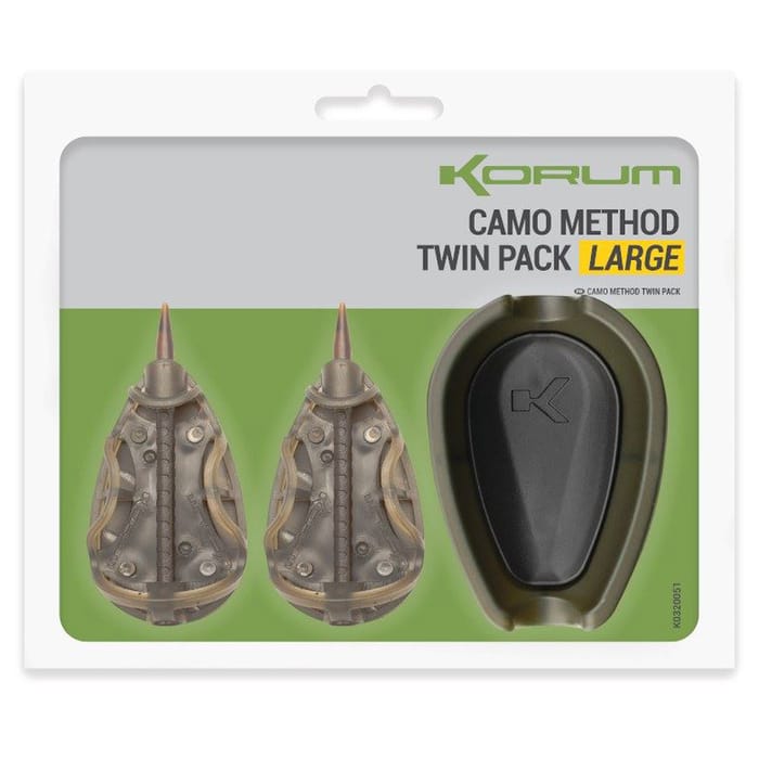 Korum Camo Method Feeder Fishing Twin Pack Large
