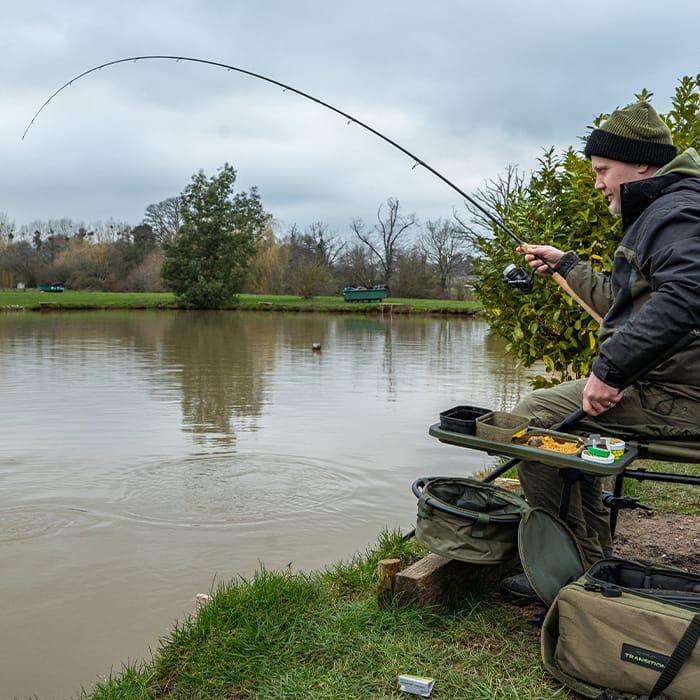 Korum Phase 1 Feeder Fishing Rod 10ft In Use 4
