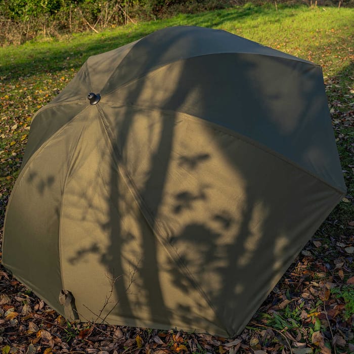 Korum Progress Graphite Brolly 50" In Use