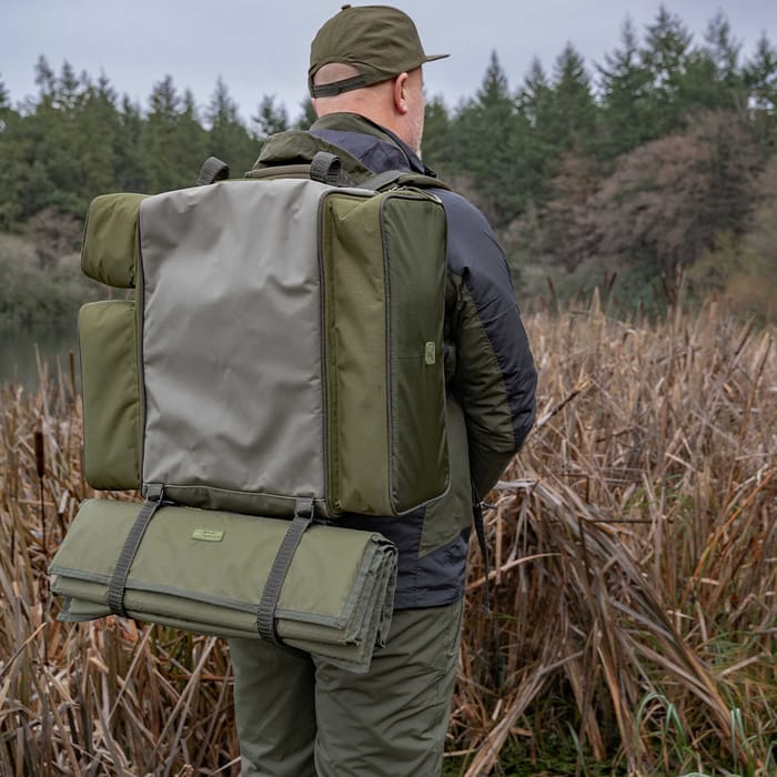 Korum Progress Ruckbag 35L In Use 3