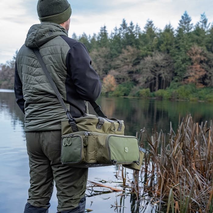 Korum Progress Tackle & Bait Bag 35L In Use 3