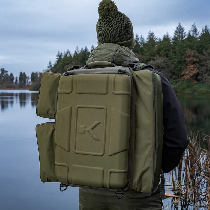 Korum Progress XT Ruckbag 45L In Use 1