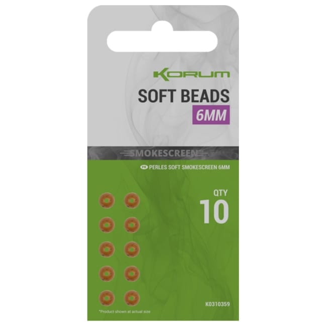 Korum Smokescreen Soft Beads 6mm