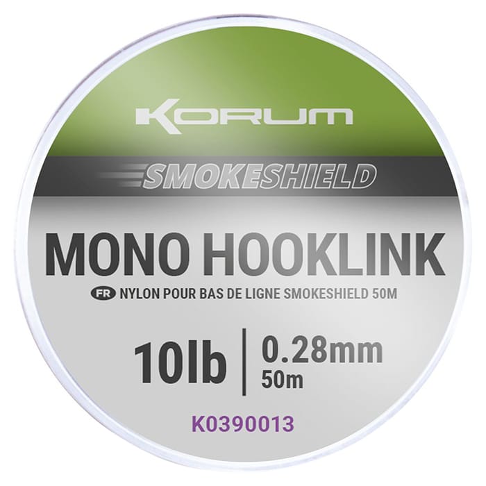 Korum Smokeshield Mono Hooklink 50m 10lb