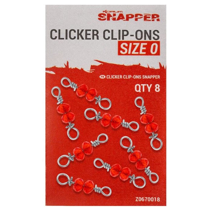 Korum Snapper Clicker Fishing Clip-Ons Packaging