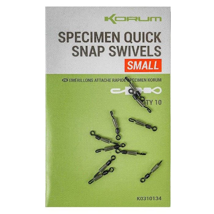 Korum Specimen Quick Snap Fishing Swivels