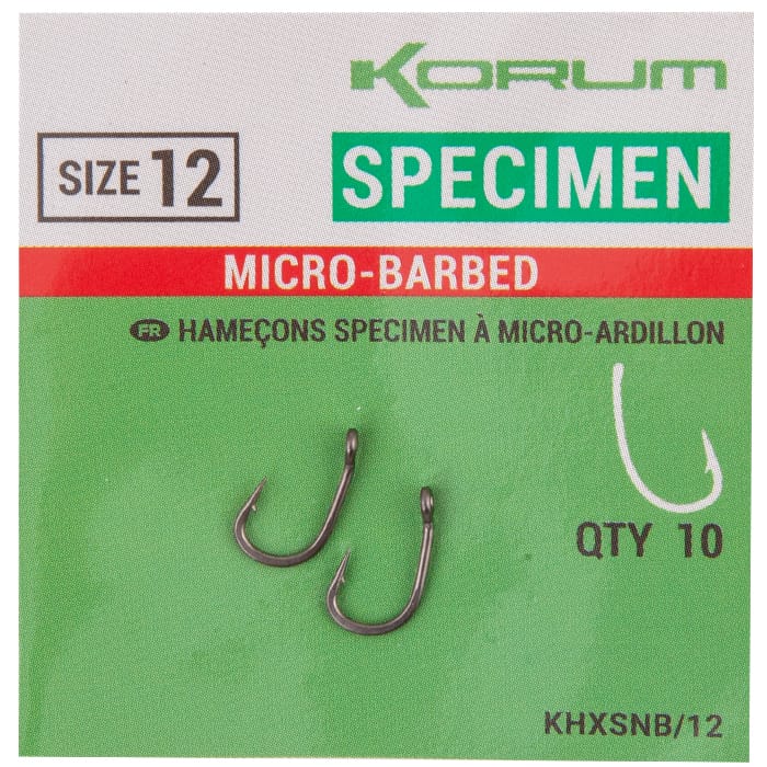 Korum Xpert Specimen Fishing Hook Size 12
