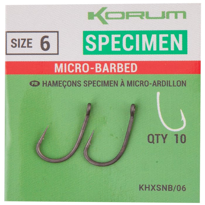 Korum Xpert Specimen Fishing Hook Size 6