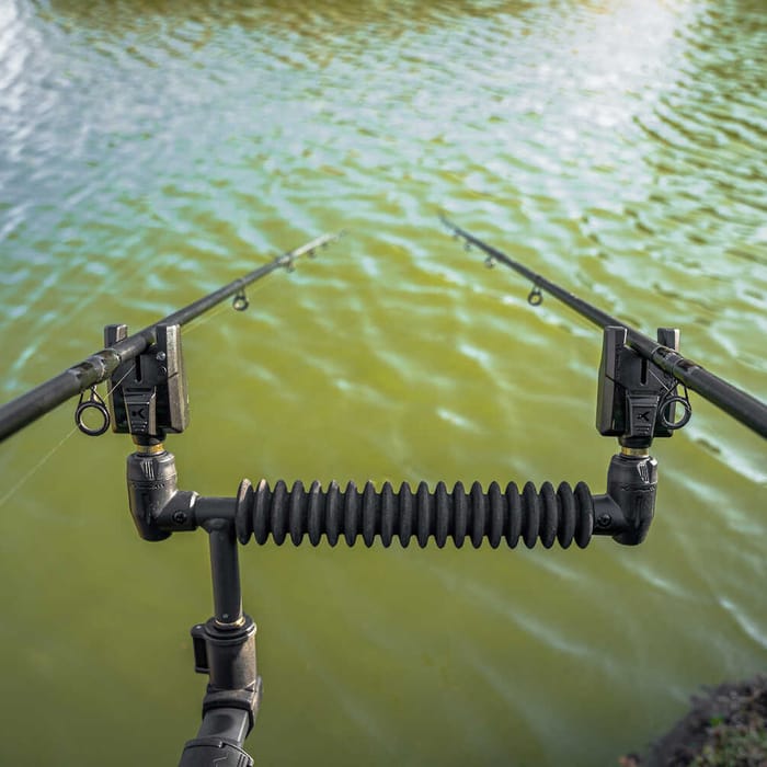 Korum XS Two Rod Arm & Rests In Use 1