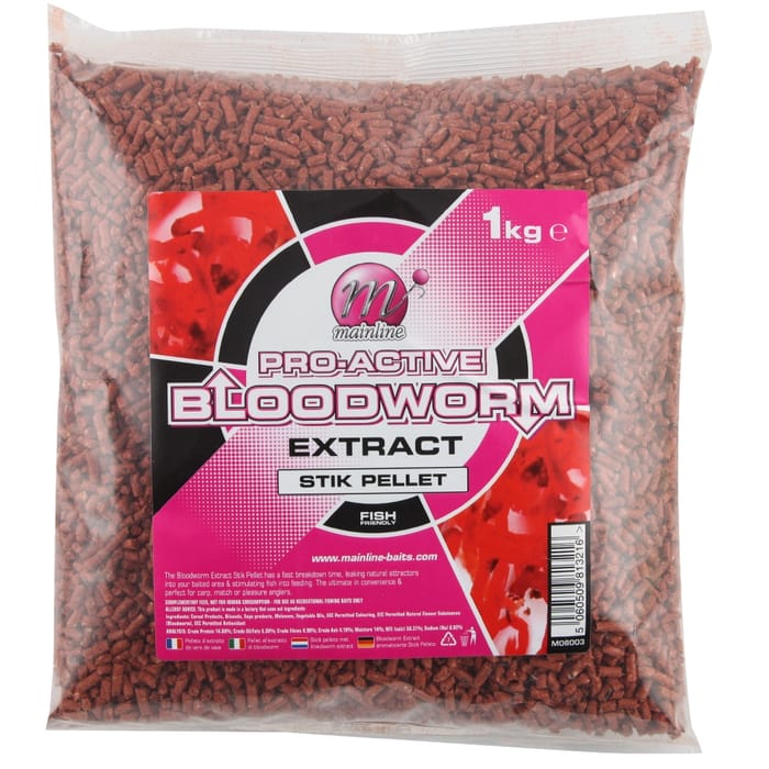 Mainline Bloodworm Stik Pellets