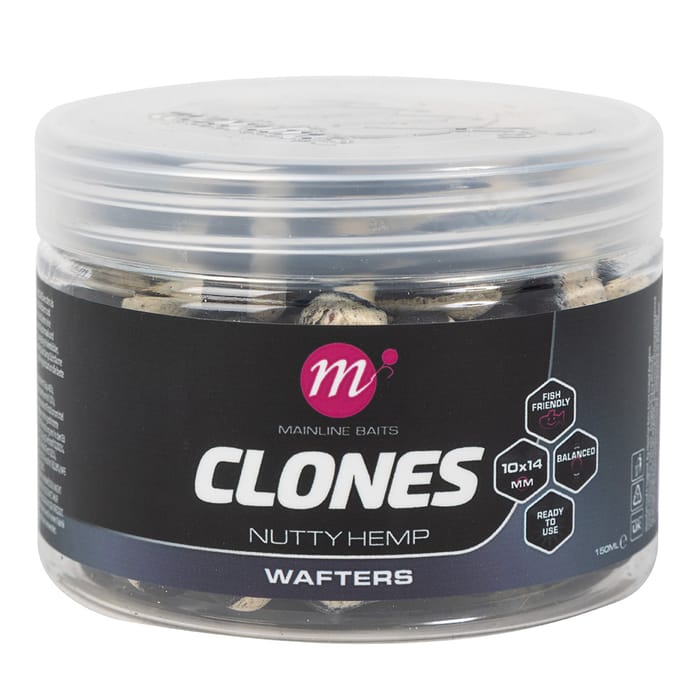 Mainline Clones Barrel Dumbell Wafters 10x14mm Nutty Hemp