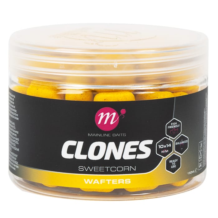 Mainline Clones Barrel Dumbell Wafters 10x14mm Sweetcorn