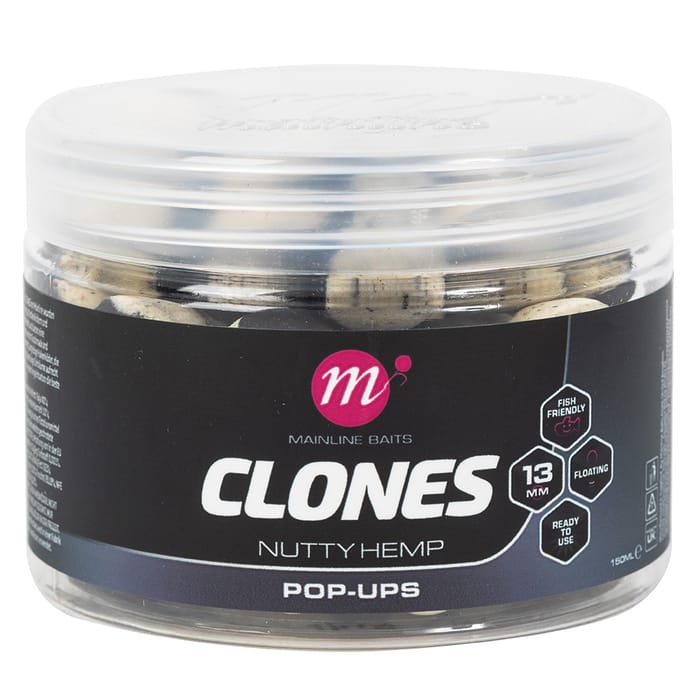 Mainline Clones Fishing Pop Ups 13mm Nutty Hemp