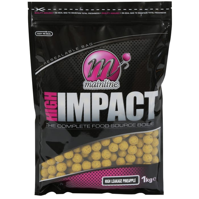 Mainline High Impact 1kg Shelf Life Boilies High Leakage Pinapple