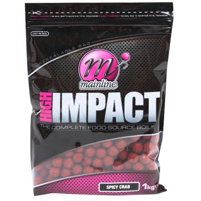 Mainline High Impact 1kg Shelf Life Boilies Spicy Crab